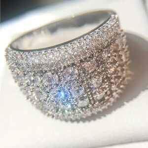 NWT Size 9 Plated Zircon Ring